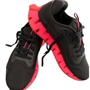 Reebok Zig Dynamica Mens Running Shoes Black Neon Red Size 10